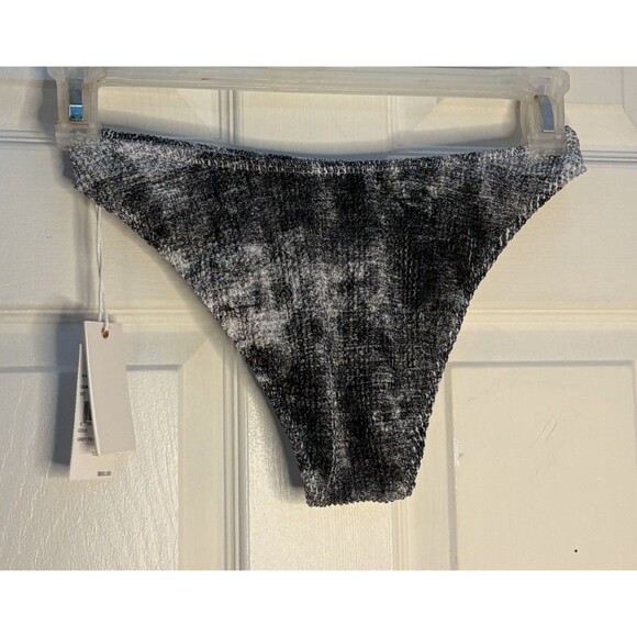 Good American Grey Tie Dye Always Fits Classic Swim Bikini Bottoms Size 1/2 NWT - Picture 2 of 7